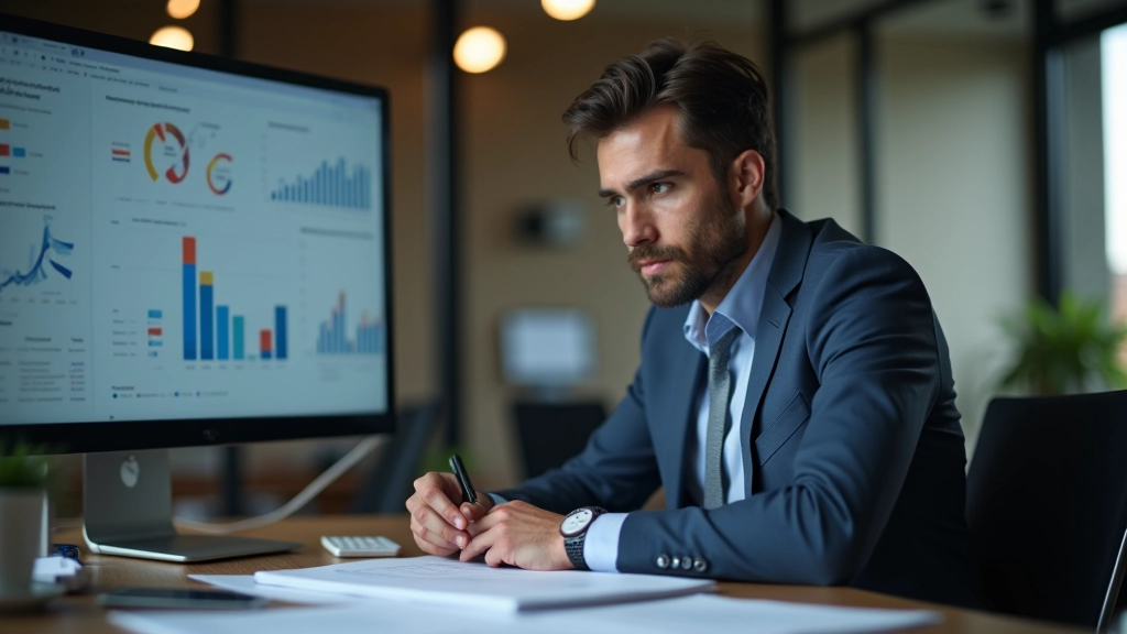 Jornalista analisando dados e relatórios de verificação de vieses em sistema automatizado